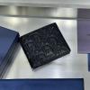 CD80031ZBK-GH　クリスチャンディオール CHRISTIAN DIOR 2025年新作  ショートウォレット 2つ折り短財布 メンズ レザー