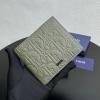 CD80031ZNG-GH　クリスチャンディオール CHRISTIAN DIOR 2025年新作  ショートウォレット 2つ折り短財布 メンズ レザー