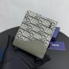 CD80032BNG-GH　クリスチャンディオール CHRISTIAN DIOR 2025年新作  サドル ショートウォレット 2つ折り短財布 メンズ オブリーク ジャカード