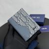 CD80051BHL-GH　クリスチャンディオール CHRISTIAN DIOR 2025年新作  サドル カードケース 2つ折り短財布 メンズ レザー