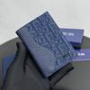CD80051BSL-GH　クリスチャンディオール CHRISTIAN DIOR 2025年新作  サドル カードケース 2つ折り短財布 メンズ レザー