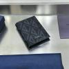 CD80052YBK-GH　クリスチャンディオール CHRISTIAN DIOR 2025年新作 カードケース 2つ折り短財布 メンズ レザー
