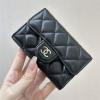 CH81081YYBK-GH　シャネル CHANEL 2025年新作 チェーンポーチ ミニフラップバッグ 短財布 カード入れ ラムスキン