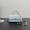 CH99194QL-GH　シャネル CHANEL 2025年新作 ミニケリー チェーンポーチ ショルダーバッグ トートバッグ キャビアスキン