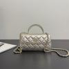 CH99194QJ-GH　シャネル CHANEL 2025年新作 ミニケリー チェーンポーチ ショルダーバッグ トートバッグ キャビアスキン