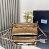 PD1BH215XS-GH　プラダ PRADA 2025年新作 ボニー スモール ソフトルックスレザー ショルダーバッグ レディース 