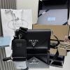 PD1BP020BK-GH　プラダ PRADA 2025年新作 ポーチ付き フラップバッグ ミニ ショルダーバッグ レディース