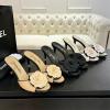 CHJ25065T-26　シャネル CHANEL 2025年新作 カメリア ハイヒールミュール サンダル レディース 靴 ピンヒール