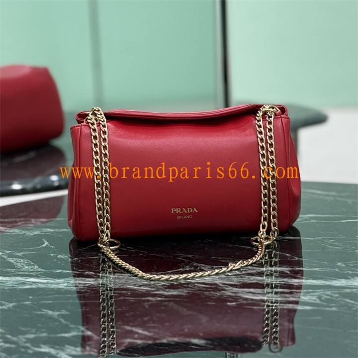 PD1BD395JH-GH　プラダ PRADA 2025年新作 テュミルト スモールバッグ チェーンポーチ ショルダーバッグ ナッパレザー 