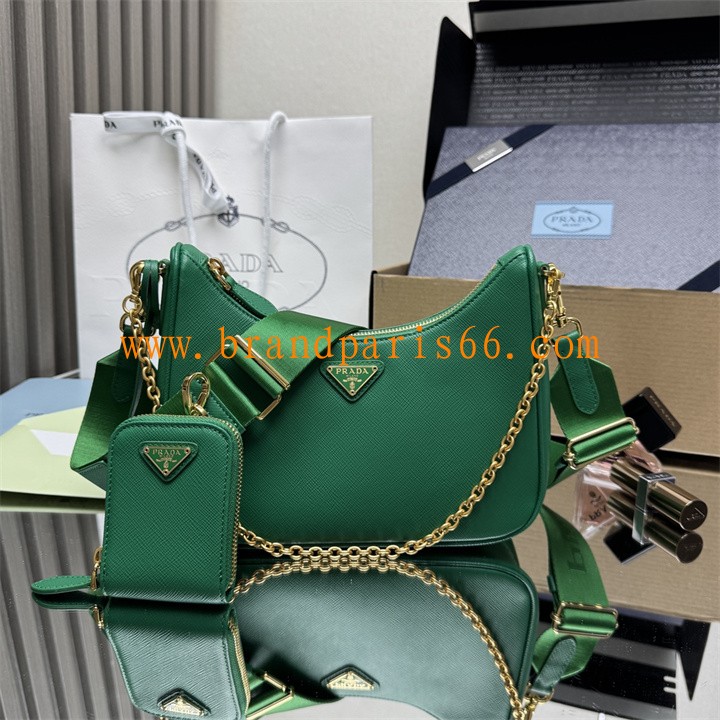 PD1BH204SJGL-GH　プラダ PRADA 2025年新作 ミニバッグ ホーボーバッグ ショルダーバッグ カーフスキン 