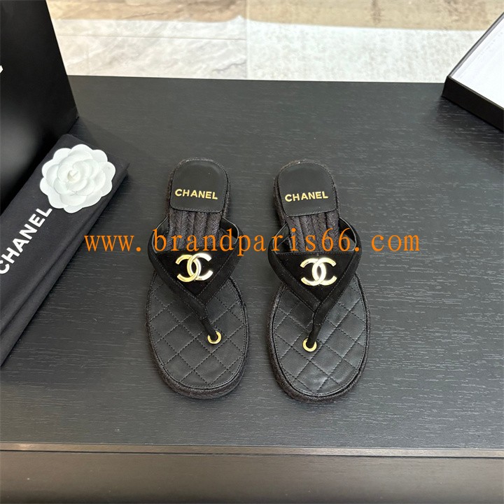 CHJ25066R-26　シャネル CHANEL 2025年新作 フリップフロップ フラットスリッパ レディースシューズ カジュアルミュール