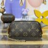 M25694-057 ルイヴィトン LOUISVUITTON 2025年新作 コスメティック リップスティック ポーチ 化粧品収納 モノグラム キャンバス