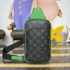 M25891-057 ルイヴィトン LOUISVUITTON 2025年新作 アヴェニュー スリングバッグ PM チェストバッグ ショルダーバッグ モノグラム エクリプス キャンバス