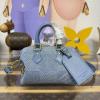 N00208-057 ルイヴィトン LOUISVUITTON 2025年新作 スピーディ バンドリエール 18 トートバッグ ショルダーバッグ ダミエ デニム 3D コットンキャンバス