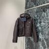WTPD25013-XG　プラダ PRADA 2025年新作 ロングスリーブ フード付き ナイロン  ジップジャケット アウターコート レディース