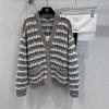MKCH25008-XG　シャネル CHANEL 2025年新作 ロングスリーブ ストライプ カーディガン カシミヤ ニットコート Vネック レディース