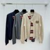 MKMM25008-XG　ミュウミュウ MIUMIU 2025年新作 ロングスリーブ セーター マフラーネック ウールニット レディース