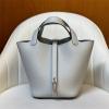 HPT18TCQYBL-063　エルメス HERMES 2025新作 ピコタン18 PM ハンドバッグ トートバッグ TCレザー