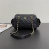 CH99517PBK-99　シャネル CHANEL 2025新作 ボウリングバッグ ショルダーバッグ チェーンポーチ キャビアスキン