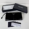 PD1MB051JBK-99 プラダ PRADA 2025年新作 ジップウォレット ファスナー長財布 レザー