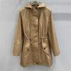 WTBR25010-99 バーパリー BURBERRY 2025年新作 ロングスリーブ フーデッドジャケット ファスナー開閉式 トレンチコート トップスコート 長袖 アウターコート