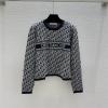 MCCD25020-XG　クリスチャンディオール CHRISTIAN DIOR 2025年新作 オブリークジャカード セーター ロングスリーブ ウールニット クルーネック レディース