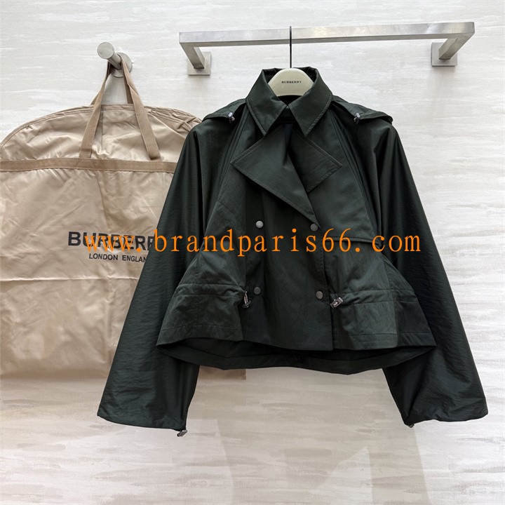 WTBR25009-XG　バーバリー BURBERRY 2025年新作 ロングスリーブ ジップジャケット フード付き アウターコート レディース