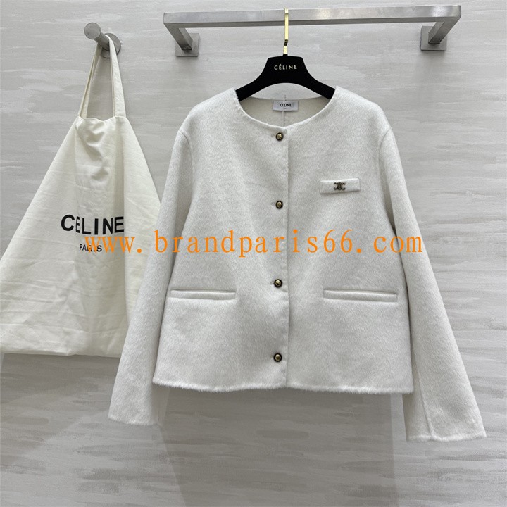WTCE25005-XG　セリーヌ CELINE 2025年新作 ショートコート ロングスリーブ アウターコート レディース