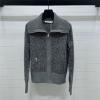 MKCD25028-XG　クリスチャンディオール CHRISTIAN DIOR 2025年新作 ジップ カーディガン ウールニット コート ロングスリーブ ポロネック レディース