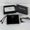 PD1ML050PBK-99　プラダ PRADA 2025年新作 2つ折り短財布 カード入れ 札入れ ショートウォレット
