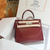 HKL28BXYRD-063　エルメス HERMES 2025年新作 ケリー 28 トップハンドルバッグ トートバッグ ハンドバッグ 2way ショルダーバッグ レディース BOX革
