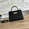 HKL19SQJBK-063　エルメス HERMES 2025年新作 ミニ ケリー トップハンドルバッグ トートバッグ 2way ショルダーバッグ エプソン