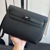 HKLD25TGKBK-063　エルメス HERMES 2025年新作 ケリー デペチェス ポーチ ストラップ付き 手持ちかばん クラッチバッグ ショルダーバッグ togo皮