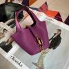 HPT14TCJHZ-063　エルメス HERMES 2025年新作 マイクロ ピコタン バケットバッグ トートバッグ ハンドバッグ ショッピングバッグ レディース TCレザー