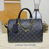 M15102-057　ルイヴィトン LOUISVUITTON 2025年新作 スピーディ ソフト 30 トートバッグ ハンドバッグ ショルダーバッグ モノグラム エクリプス
