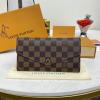 N63209-057　ルイヴィトン LOUISVUITTON 2025年新作 ポルトフォイユ サラ 二つ折り長財布 ロングウォレット ダミエ エベヌ キャンバス