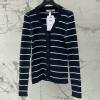 MKCD25029-XG クリスチャンディオール CHRISTIAN DIOR 2025年新作 ストライプ カーディガン ロングスリーブ ウール ニットセーター Vネック レディース