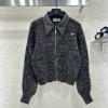 MKPD25002-XG プラダ PRADA 2025年新作 カーディガン ロングスリーブ ウールニット セーター ジップジャケット レディース