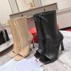 CLJ25017-26　クリスチャンルブタン CHRISTIAN LOUBOUTIN 2025年新作 ミディブーツ ハイヒールシューズ レースアップブーツ レディース