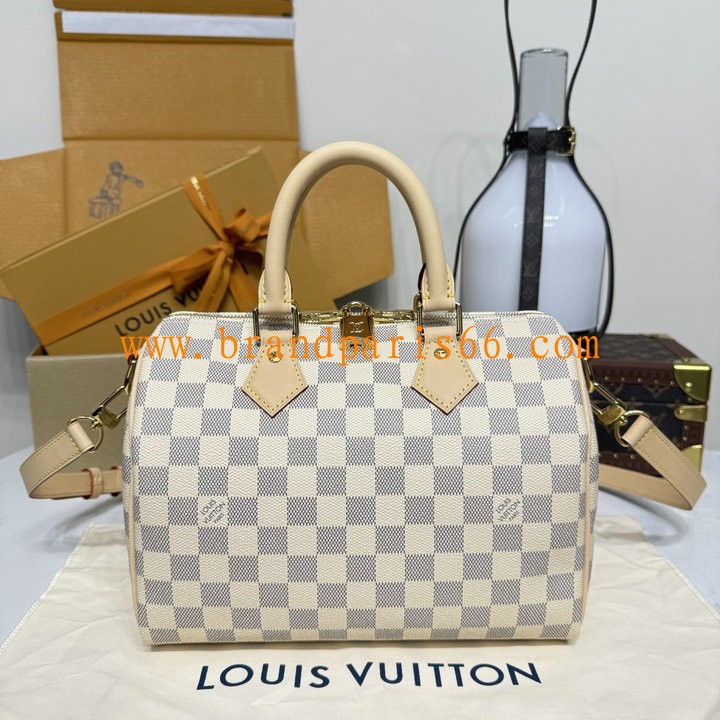 N40608-057　ルイヴィトン LOUISVUITTON 2025年新作 スピーディ バンドリエール 25 トートバッグ ハンドバッグ ショルダーバッグ  ダミエアズール キャンバス