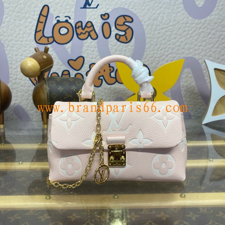 M27043-057　ルイヴィトン LOUISVUITTON 2025年新作 Nano Madeleine トップハンドルバッグ ハンドバッグ ショルダーバッグ モノグラム アンプラント レザー