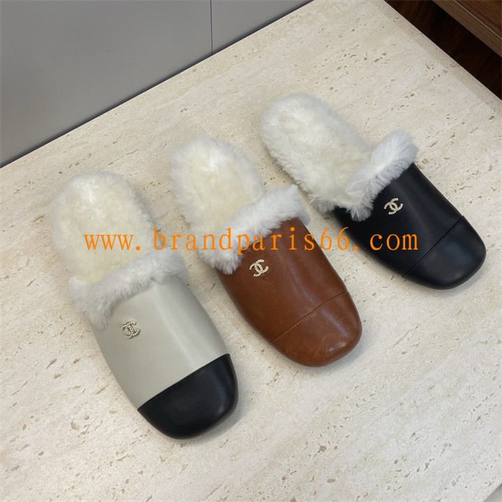 CHJ25082-26　シャネル CHANEL 2025年新作 フラットミュール ウールサンダル レディース ビーチサンダル