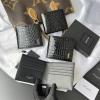 YSL607727EBK-025　イヴサンローラン Saint laurent YSL 2026年新作 二つ折り短財布 ショートウォレット メンズ