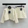 TZLV26003-XG　ルイヴィトン LOUISVUITTON 2026年新作 モノグラム タウアリング ミニスカート ニットジャケット 上下セット レディース