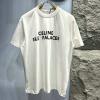 TDCE26002-XG　セリーヌ CELINE 2026年新作 コットンジャージー ショートスリーブ Tシャツ 半袖 カジュアル 男女兼用