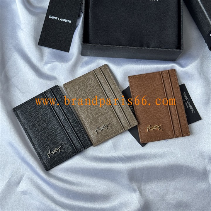 YSL687098TBK-025　イヴサンローラン Saint laurent YSL 2026年新作 二つ折り短財布 カードケース