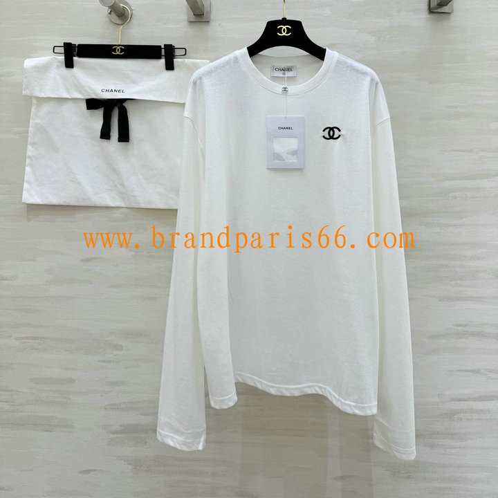 TCCH26003-XG　シャネル CHANEL 2026年新作 ロングスリーブ Tシャツ コットンジャージ スウェット 長袖 カジュアル