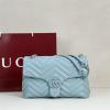 GG850676PBL-99　グッチ GUCCI 2026年新作 GG マーモント フラップバッグ チェーン ショルダーバッグ レディース