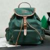 MM5BZ042BMG-99　ミュウミュウ MIUMIU 2026年新作 バックパック レディース リュックサック キャンパス レザー