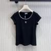 TDCH26008-XG　シャネル CHANEL 2026年新作 ショートスリーブ Tシャツ コットンジャージ スウェット クルーネック カジュアル 